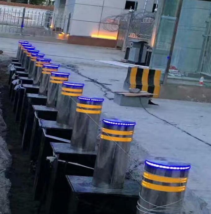 IP67 αυτόματα οδικά εμπόδια που ανυψώνουν την ηλεκτρο υδραυλική ενσωματωμένη αύξηση στηλών για το σχολείο 0